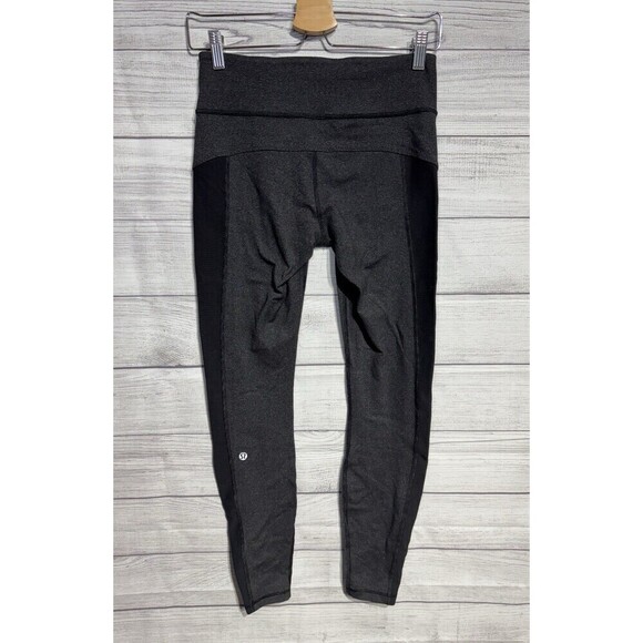 Lululemon Leggings  Gray Ankle Zippers Womens 6 - Picture 2 of 6